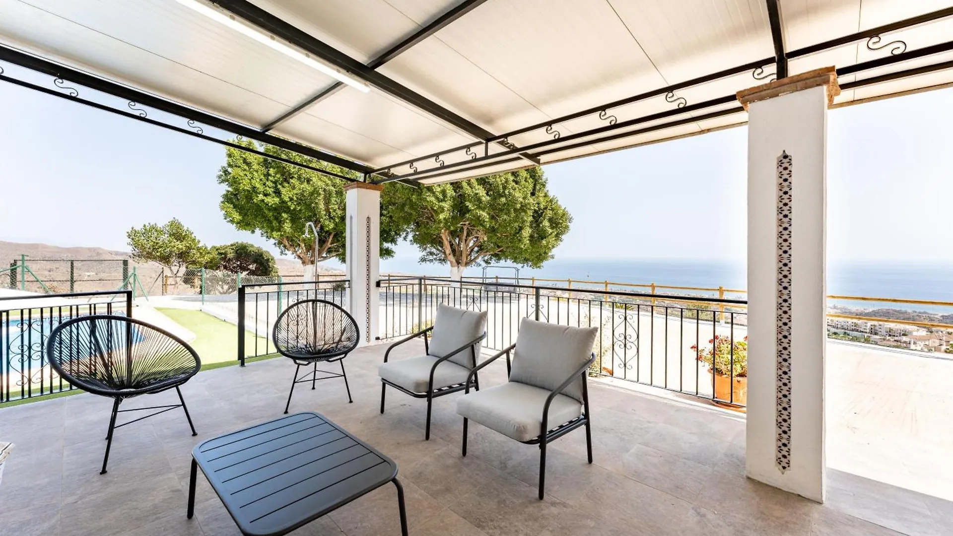 הוילה מאלגה Cortijo Ariza Sea Views בקתה